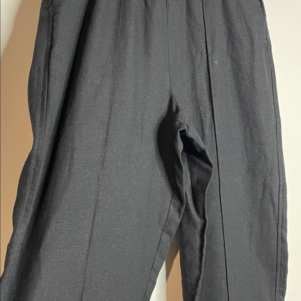 Madewell | Women’s Breezewoven Black Linen Pull On Pants Size Large NWT - Picture 4 of 8